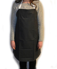 APRON BLACK RUBBER COATED CLOTH SMALL