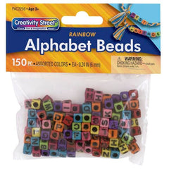 BEADS ALPHABETH RAINBOW SET OF 150