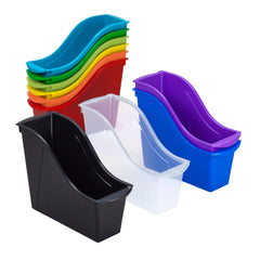 BOOK BINS INTERLOCKING SMALL ASSORTED SET OF 10