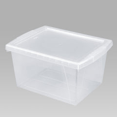 STORAGE BIN 4 GAL WITH COVER TRANSLUCENT EACH