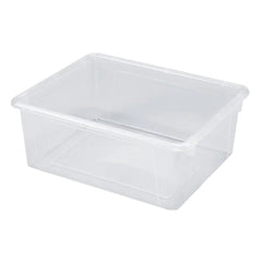 SCHOOL SMART DEEP STORAGE BIN - 10-3/4 X 13-3/8 X 5-1/4 - TRANSLUCENT - EACH