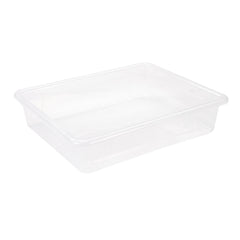 SCHOOL SMART STORAGE TRAY - 10-3/4 X 13-1/4 X 3 INCHES - TRANSLUCENT - EACH