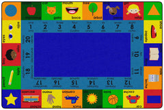 CHILDCRAFT - CARPETS - BILINGUAL - RECTANGLE - 6 FT X 9 FT