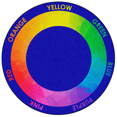 CHILDCRAFT - CARPETS - COLOR WHEEL - ROUND - 8 FT DIA