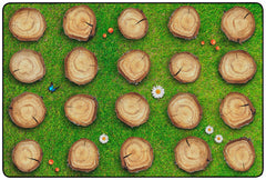 CHILDCRAFT - CARPETS - SEATING STUMPS PHOTOFUN - RECTANGLE - 6 FT X 9 FT - SPECIFY NUMBER OF SEATS - SPECIFY CARPET COLOR