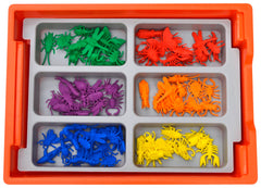 GRATNELLS MOLDED 6 SECTION INSERT FOR F1 TRAY - PACK OF 6 - GRAY