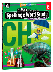 WORKBOOK 180 DAYS SPELLING/WORD STUDY GR 6