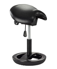 DISC - ACTIVE STOOL SAFCO SADDLE SEAT - BLACK