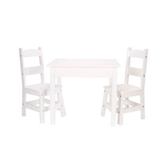 MELISSA AND DOUG TABLE AND CHAIR SET - WHITE - 2 CHAIRS