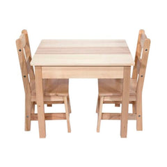 MELISSA AND DOUG TABLE AND CHAIR SET - NATURAL - 2 CHAIRS