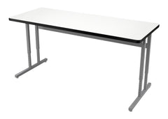 DESK - CLASSROOM SELECT - ADVOCATE SERIES DESK - PEDESTAL LEG TWO STUDENT - 48 W X 20 D IN - MARKERBOARD - T-MOLD - SPECIFY TOP COLOR - SPECIFY EDGE COLOR - NONE