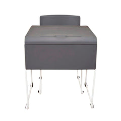 DESK - STUDENT STACKABLE DESK AND CHAIR - 27X22 DESK - 19X21 CHAIR - GRAY POLYPROPYLENE WITH WHITE FRAME
