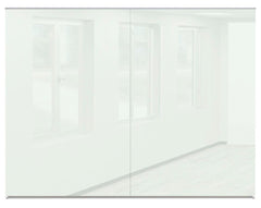 MOORECO GLASS WALL BOARD - FLUENT GLASS WALL OFFICE SERIES - 6X8 - GLOSSWHITE