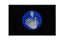 FLOOR MAT - M AND A MATTING WASH YOUR HANDS MAT 2X3 FT
