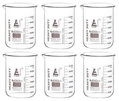 BEAKER HEAVY DUTY GLASS 600ML PK12