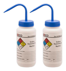 WASH BOTTLE SODIUM HYPOCHLORITE 500 ML 4 COL