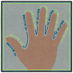 CHILDCRAFT - CARPETS - CALMING WASHABLE PRINTED SQUARES - 30 IN X 30 IN - SPECIFY COLOR