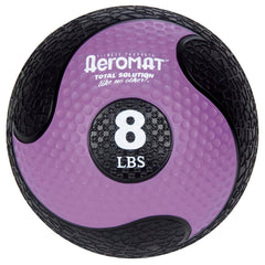 DELUXE MEDICINE BALL 8 LB BLACK/PURPLE