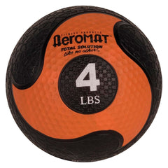 DELUXE MEDICINE BALL 4 LB BLACK/ORANGE