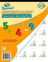 WORKBOOK ONE PAGE A DAY SINGLE ADDITION AND SUBTRACTION