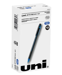 PEN BALLPOINT UNI-BALL JETSTREAM 101 BLUE PACK OF 12
