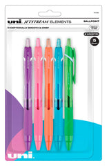 PEN BALLPOINT UNI-BALL JETSTREAM ELEMENTS ASST SET OF 5