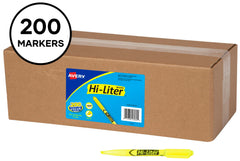 HIGHLIGHTER MARKS-A-LOT PEN STYLE YELLOW PACK OF 200
