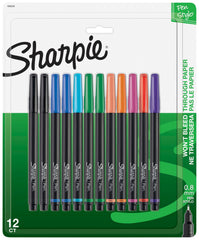 PEN SHARPIE .4MM - FINE ASST SET OF 12