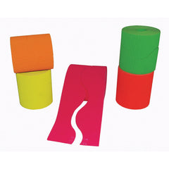 Day-Glo Corr.Border Rolls Pk5