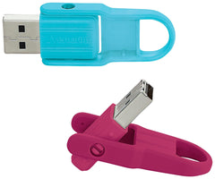 FLASH DRIVE USB STORE N FLIP 16 GB PK OF 2 VERBATIM VER70377