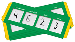 PLACE VALUE SLIDERS ONES TO THOUSANDS - PACK OF 10
