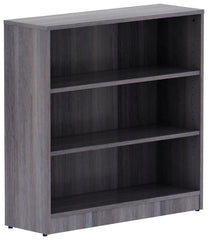 LORELL WEATHERED CHARCOAL LAMINATE BOOKCASE - 36 X 12 X 36 IN