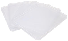 SCHOOL SMART STORAGE TRAY LID - 10-7/8 X 13-1/4 INCHES - CLEAR - PACK OF 5