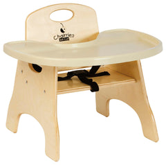 CHAIR HIGH CHAIRRIES PREMIUM TRAY - 13 H IN SEAT - 22 X 17 INCH TRAY - 22 W X 23 D X 23-1/2 H INCHES BIRCH EACH