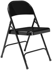 CHAIR FOLDING - NPS 50 SERIES-ALL-STEEL FOLDING CHAIR - BLACK - 4 PACK