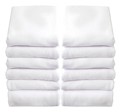 SHEETS SAFEFIT ELASTIC FITTED - 38 X 24 X 4 INCHES - WHITE - CASE OF 12