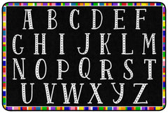 FLAGSHIP CARPETS - COLORFUL ABCS - 6 FT X 8 FT 4 IN RECTANGLE