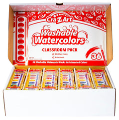 PAINT WTRCLR WASH CRAZY ART 8 COLOR PACK OF 36