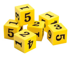 DICE FOAM NUMBER SET OF 6