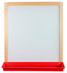 CRESTLINE MAGNETIC DRY ERASE WALL EASEL - 24 X 6 X 48 INCHES - HANGING HARDWARE/HOOKS