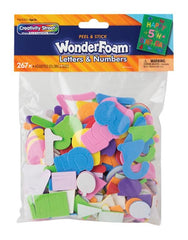 WONDERFOAM PEEL AND STICK LETTERS/NUMBERS SET OF 267