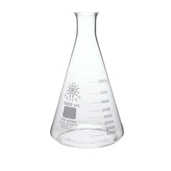 ERLENMEYER FLASK NARROW MOUTH BOROSILICATE GLASS 5000ML