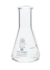 ERLENMEYER FLASK NARROW MOUTH BOROSILICATE GLASS 10ML