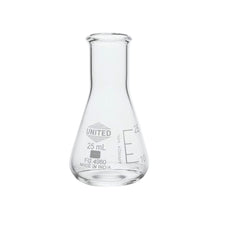 ERLENMEYER FLASK NARROW MOUTH BOROSILICATE GLASS 25ML