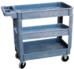 CLASSROOM SELECT - UTILITY CART SMALL 3-SHELF PLASTIC 17 X 31 X 33