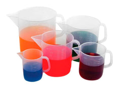 BEAKERS WITH HANDLE SHORT FORM PP 5000ML