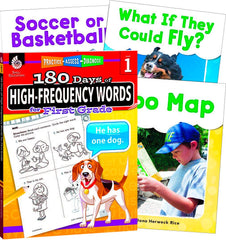 LEARN AT HOME - HIGH-FREQUENCY WORDS BUNDLE GRADE 1 - 4-BOOK SET