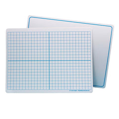 DRY ERASE MAT MAGNETIC TWO SIDED XY AXIS/PLAIN WHITE PACK OF 12