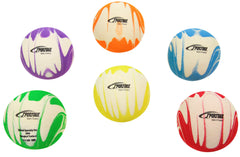 SPORTIME NO BOUNCE BALLS - 3-1/2 INCH DIAMETER - SWIRL COLOR - SET OF 6