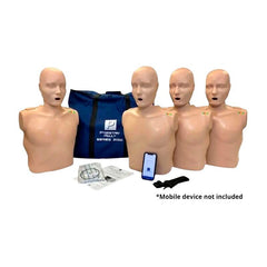 PRESTAN PROFESSIONAL CPR TRAINING KIT-SERIES 2000 - 4 ADULT MEDIUM SKIN TONE MANIKINS